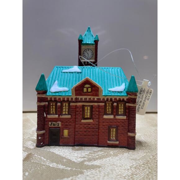 Vtg Department 56 Ornament Christmas in the City Series “City Hall” Retired 1991 - Picture 3 of 11